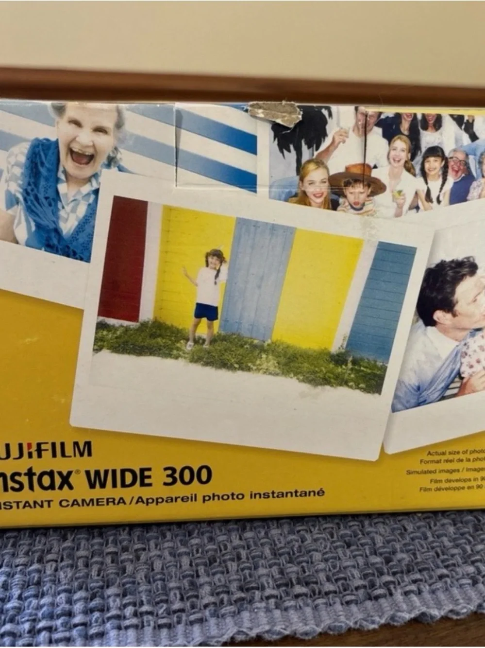Fujifilm instax WIDE 300 Instant Camera in Black and Silver WORKS! In box!